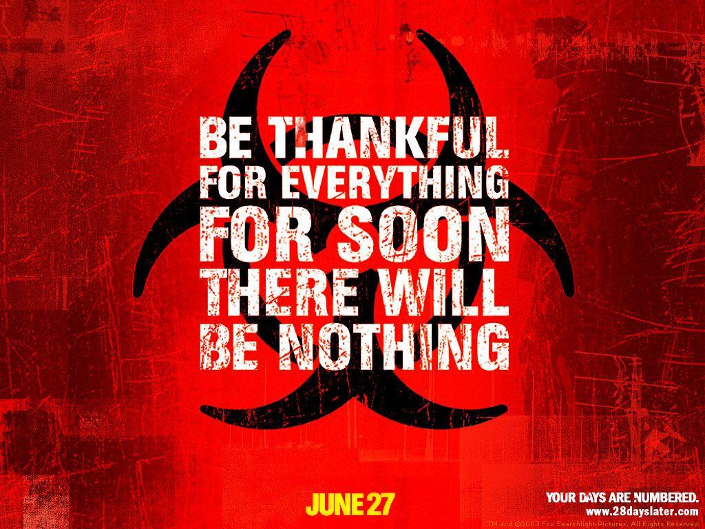 1024x768 Days Later horror wallpaper