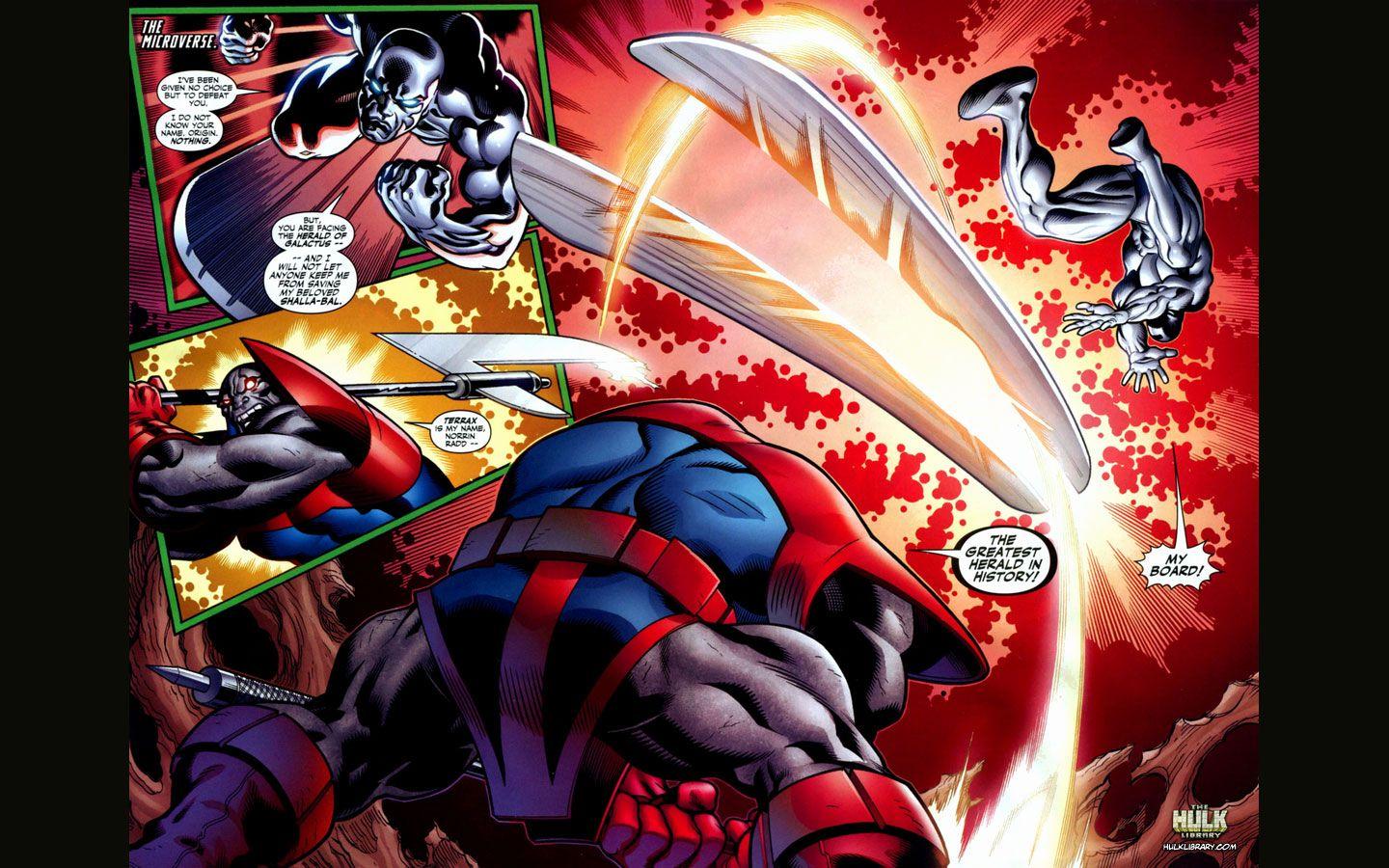 1440x900 Darkseid vs Silver Surfer, Nova, Firelord