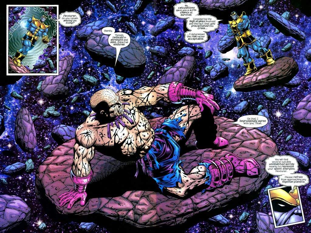 1024x768 Galactus Vs Morales Vs Thanos