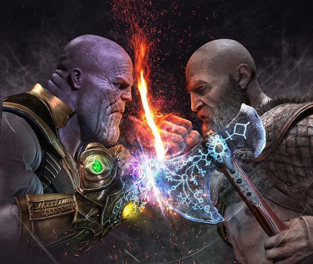 1080x912 Will you marry me?#marvel #thanos #kratos #godofwar. God of war