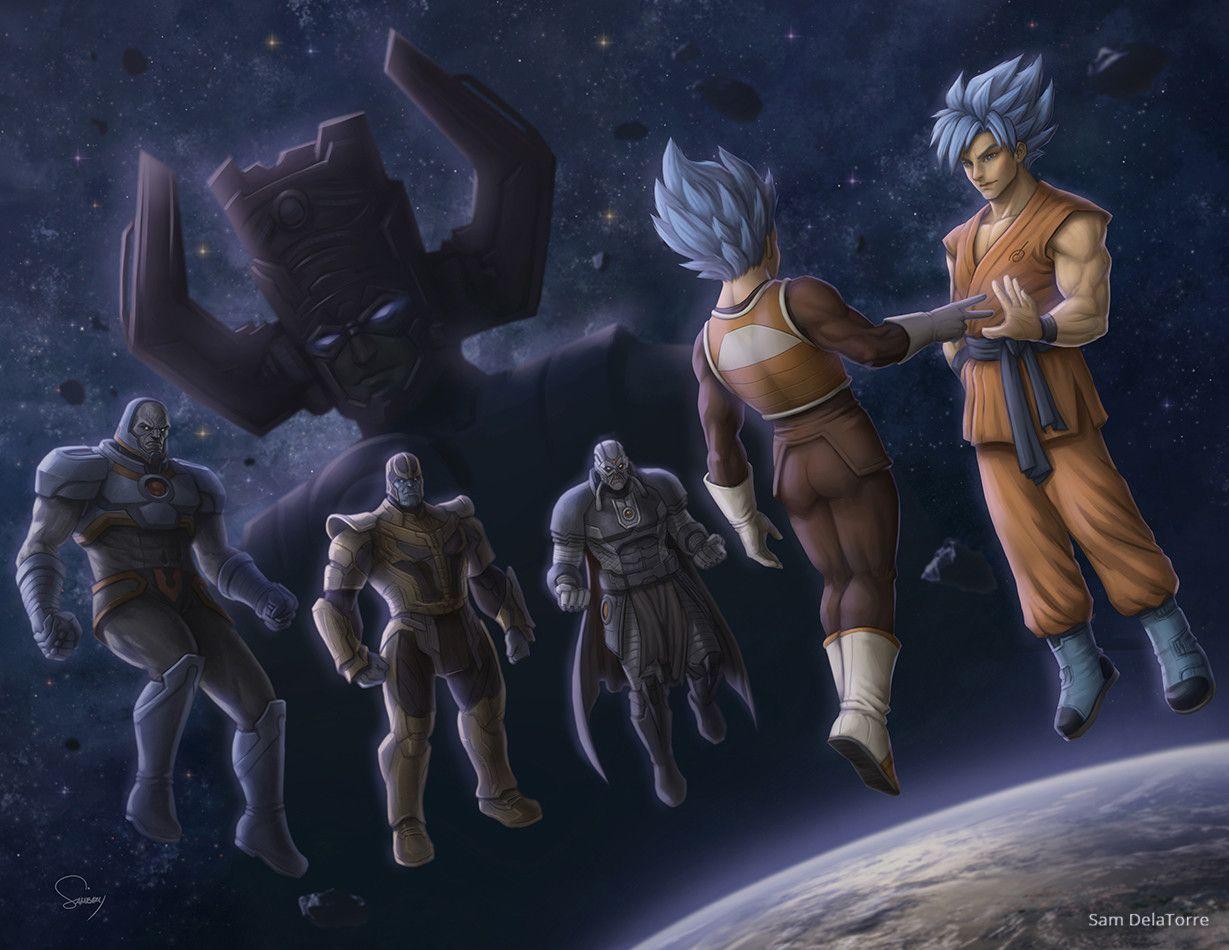 1229x950 Goku and Vegeta play rock, paper, scissors to see who fights Anti
