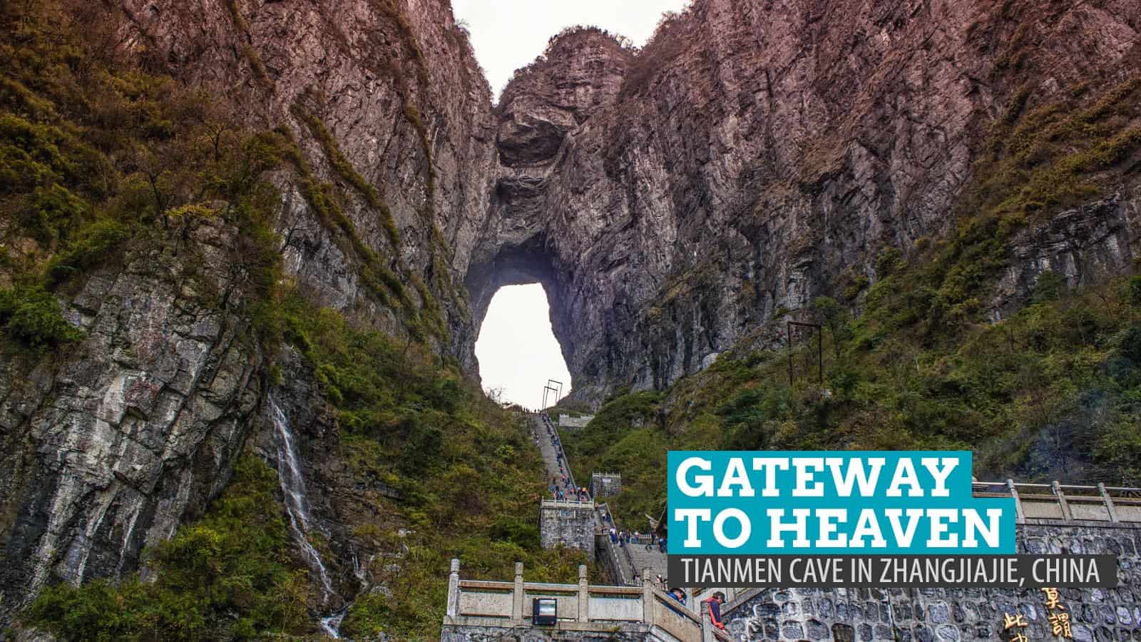 1600x900 Gateway to Heaven: Tianmen Cave in Zhangjiajie, China. The Poor