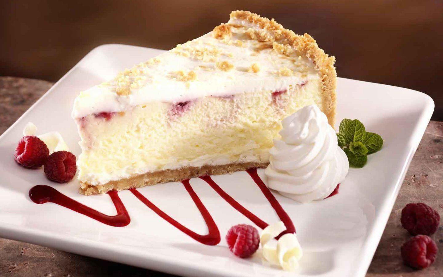 1440x900 Food desserts raspberries cheesecake whipped cream slices cakes