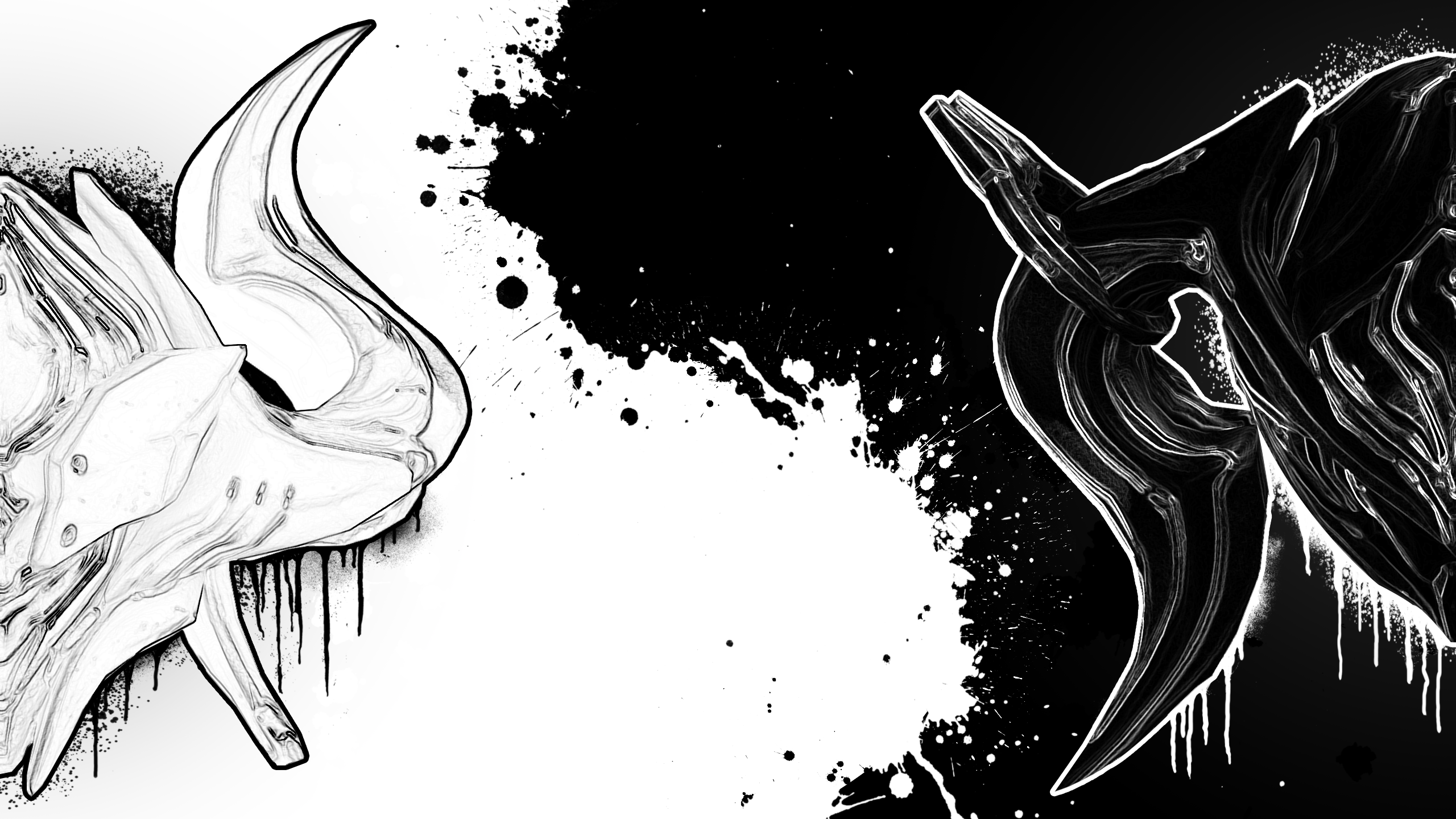 2560x1440 Yin and Yang