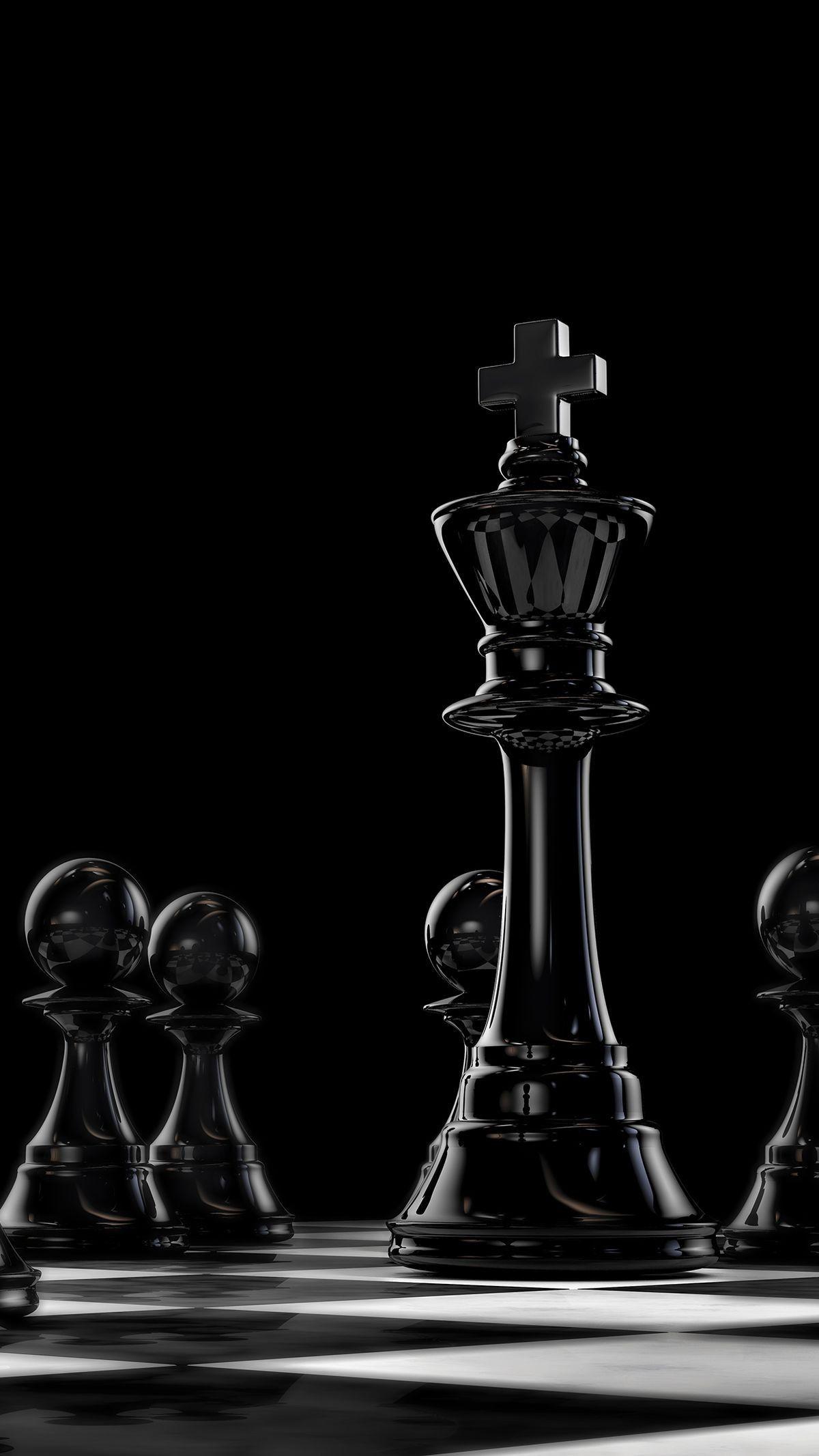 chess wallpaper black and white