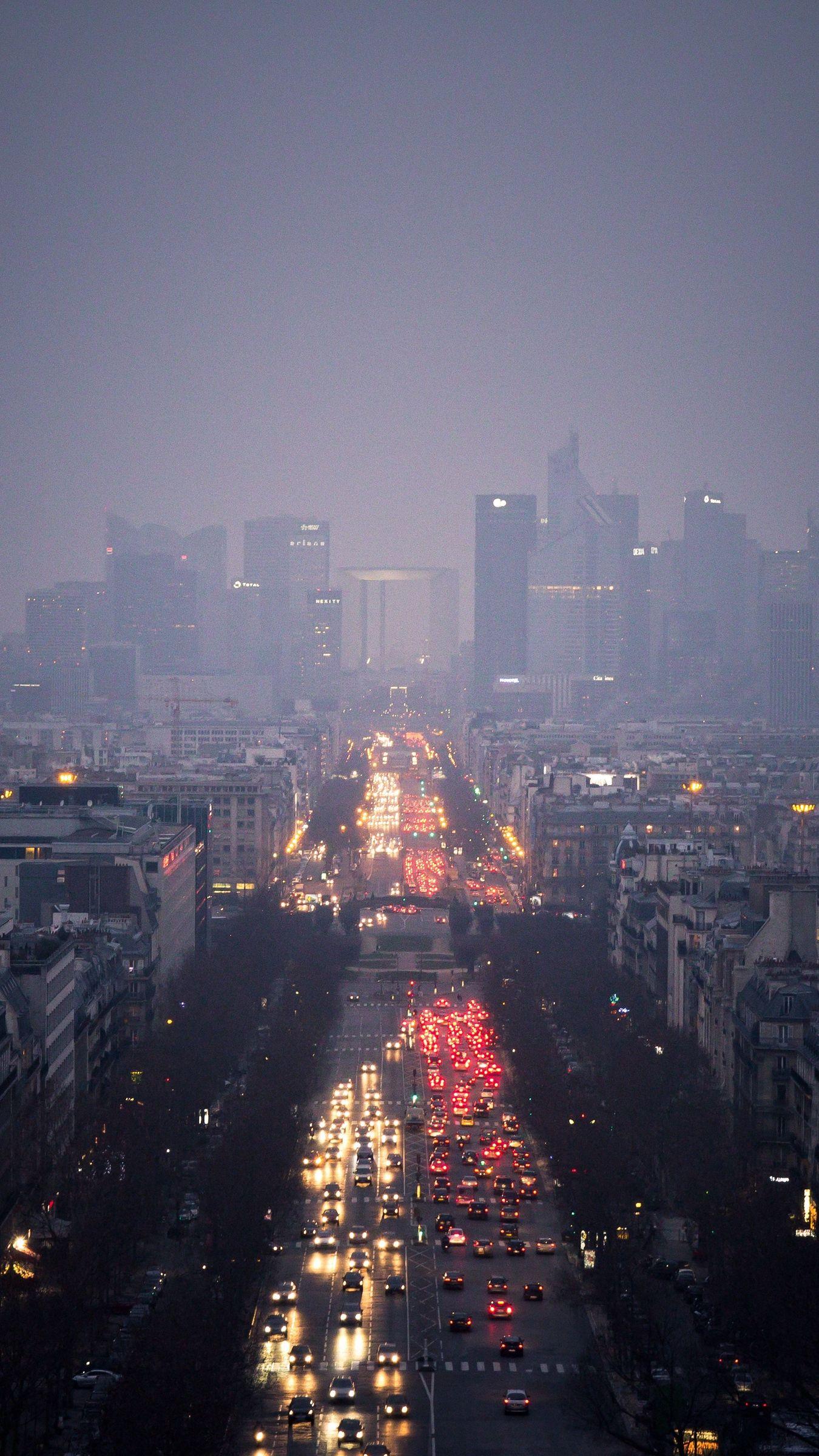 1350x2400 Download wallpaper 1350x2400 city, skyscrapers, clouds, rain, road