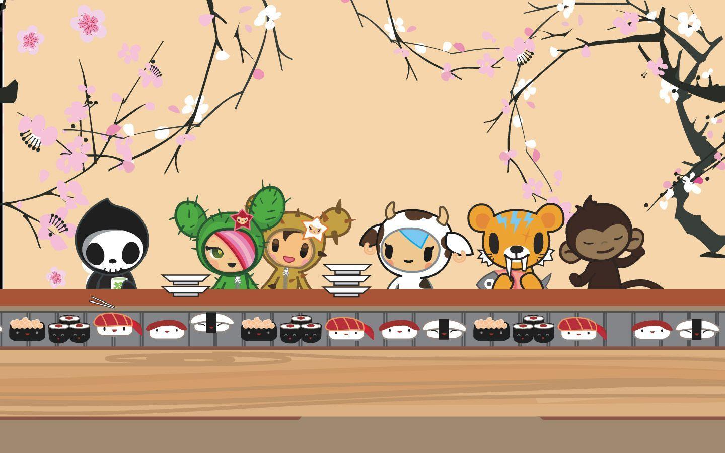 1440x900 Hello Kitty Tokidoki Wallpaper
