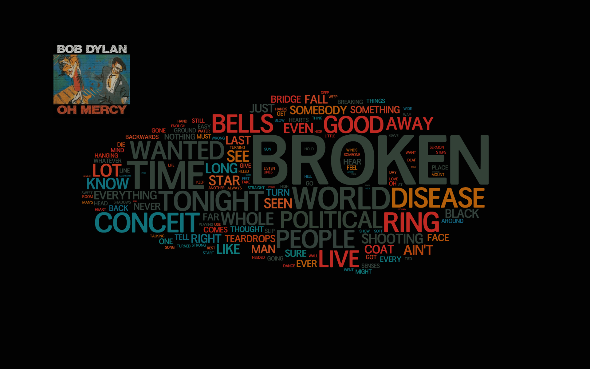 english words background