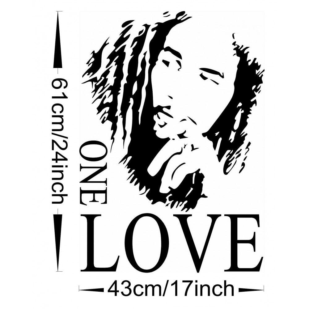 1000x1000 Bob Marley One Love Silhouette, Download Wallpaper