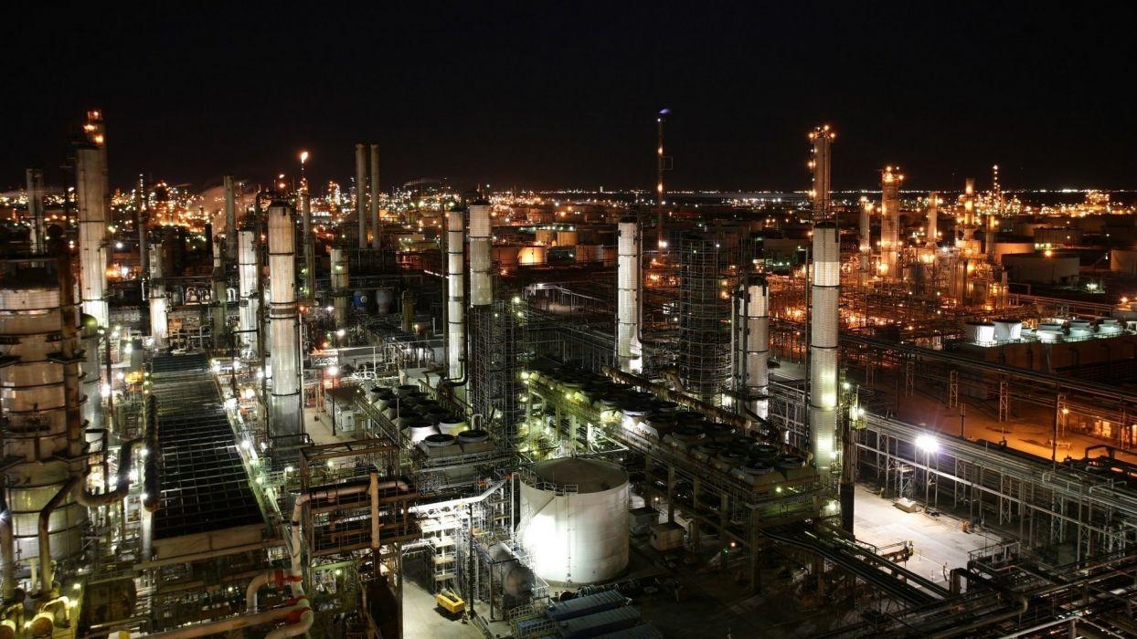 1244x700 Night industrial plants wallpaperx1080