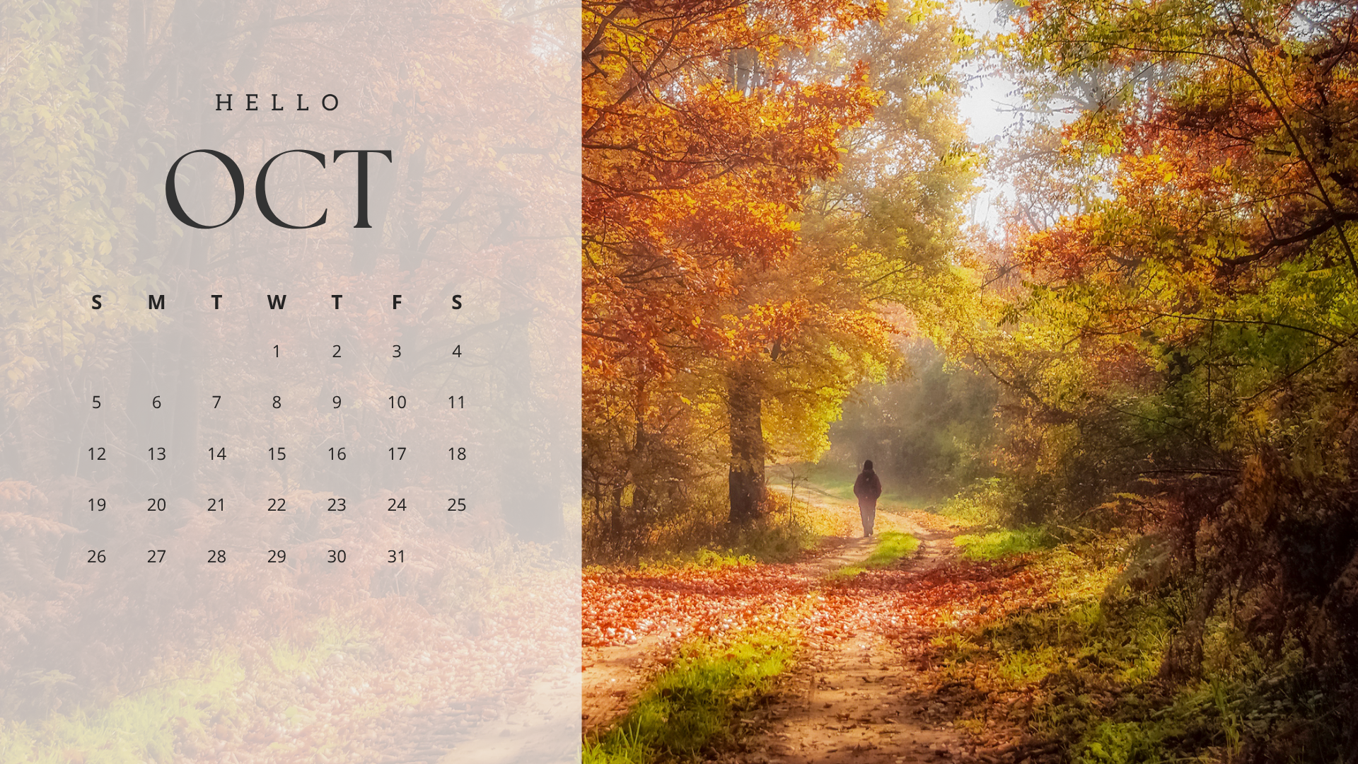 1920x1080 Free October 2025 Desktop Calendar Background (EASY DOWNLOAD)