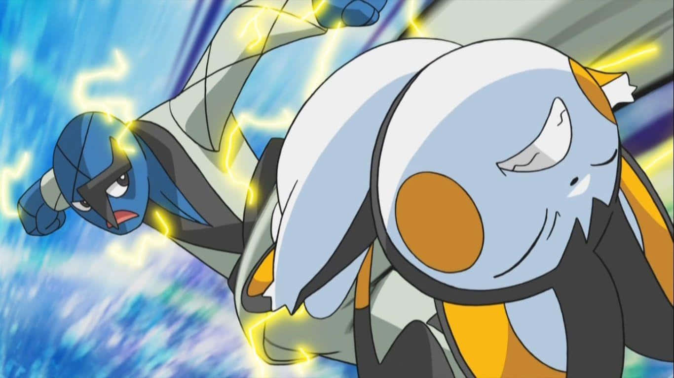 1366x768 Download Sawk And Emolga Wallpaper