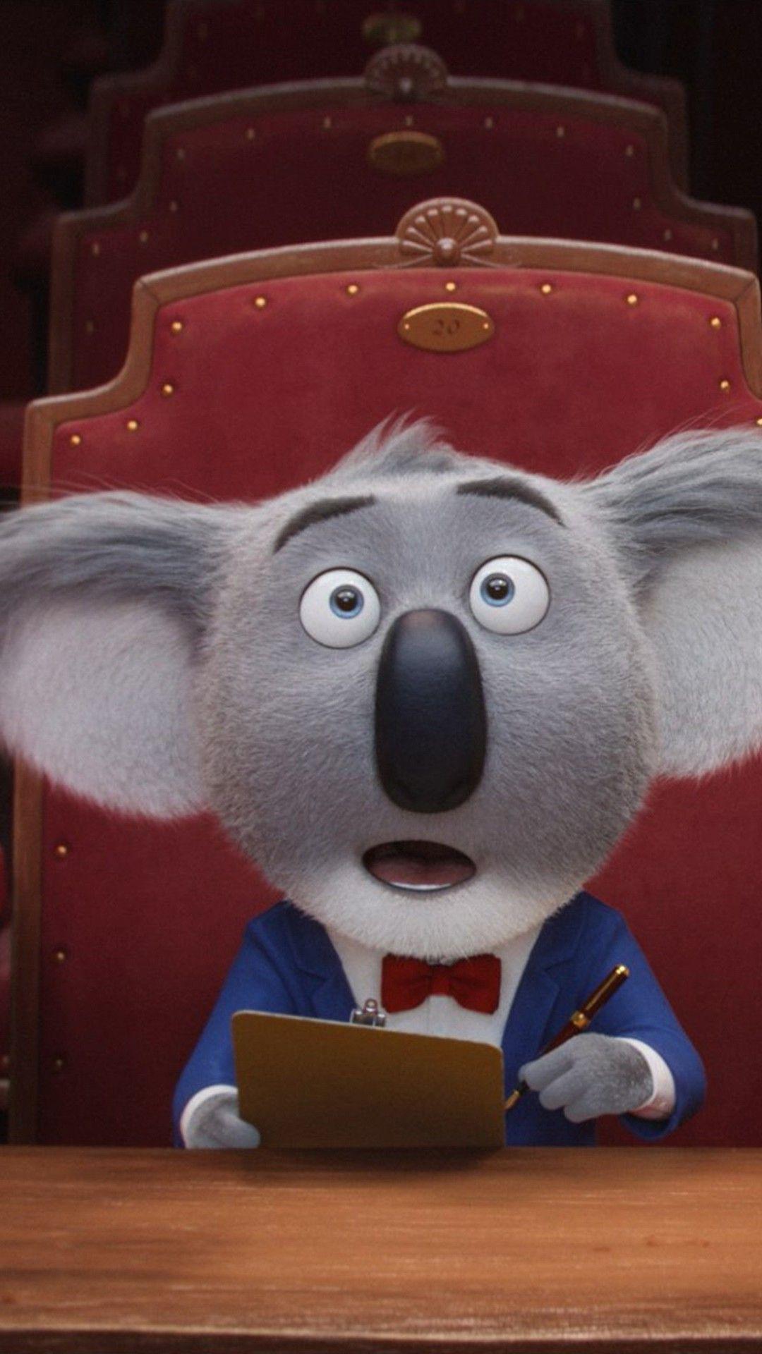 1080x1920 Wallpaper Sing, koala, buster, matthew mcconaughey, best animation