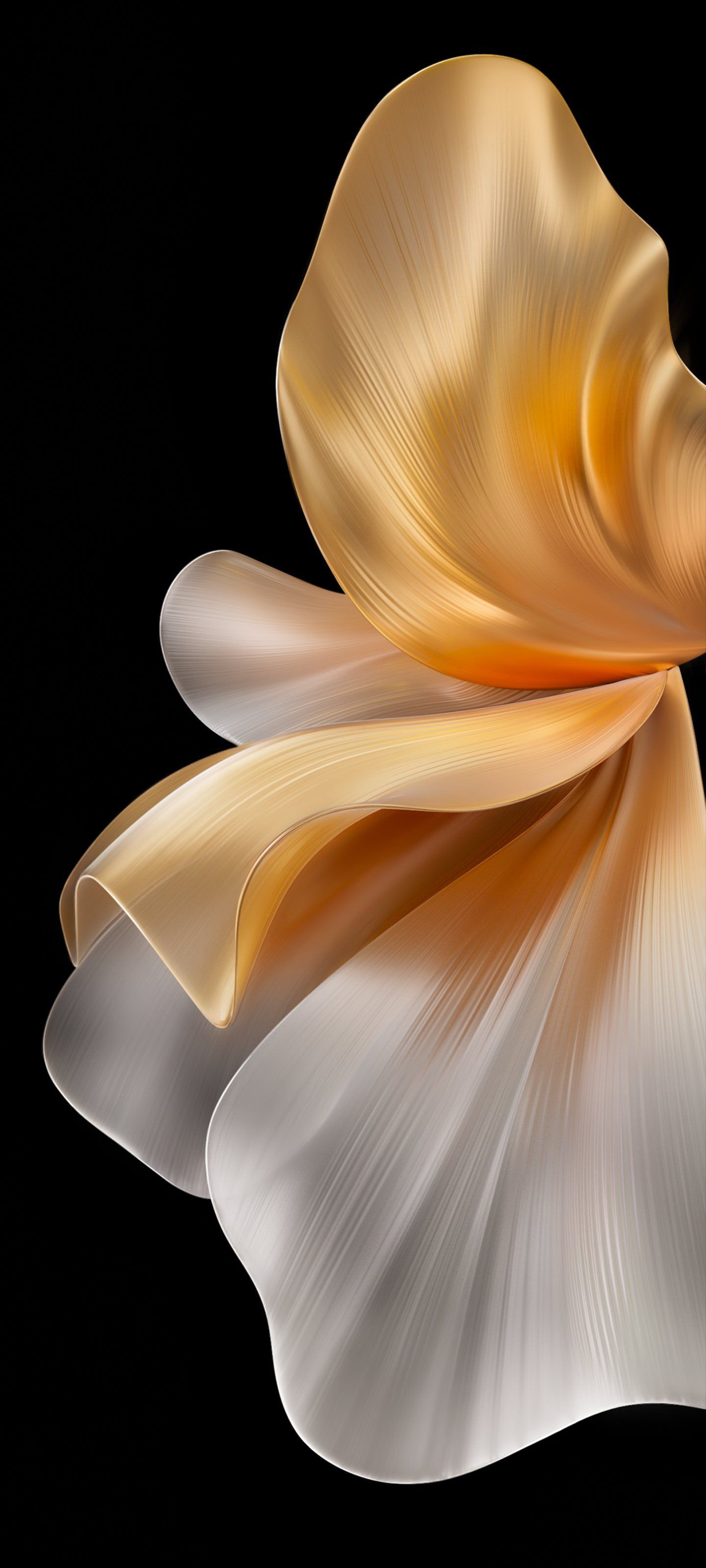 1440x3200 Gold Airy Fabric Dark Mode Vivo Stock Default Origin OS Funtouch OS Google Android