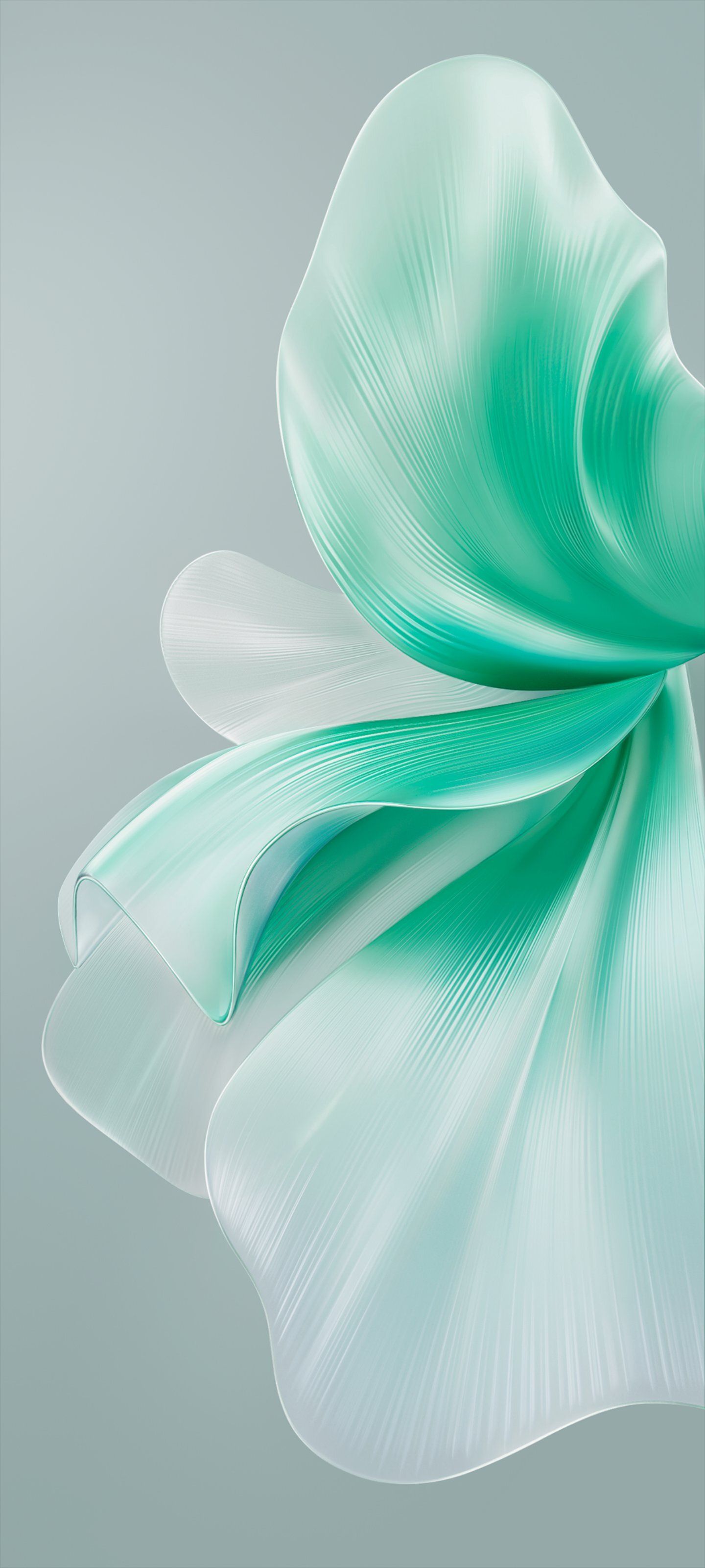 1440x3200 Green Airy Fabric Light Mode Vivo Stock Default Origin OS Funtouch OS Google Android