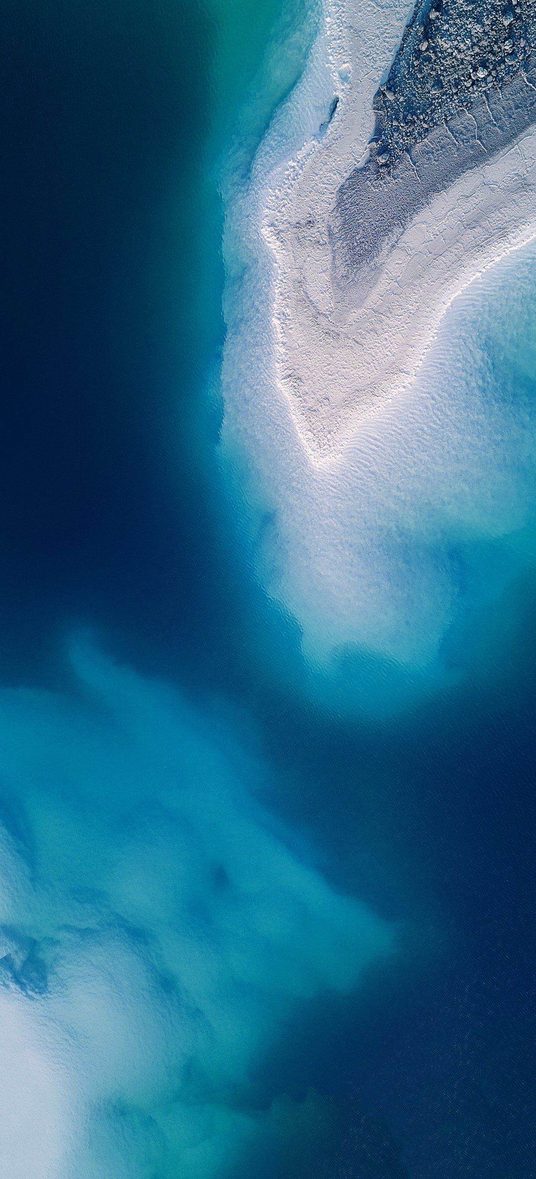 1080x2376 Crystal Clear Ocean Beach From Above Vivo Stock Default Origin OS Funtouch OS Google Android