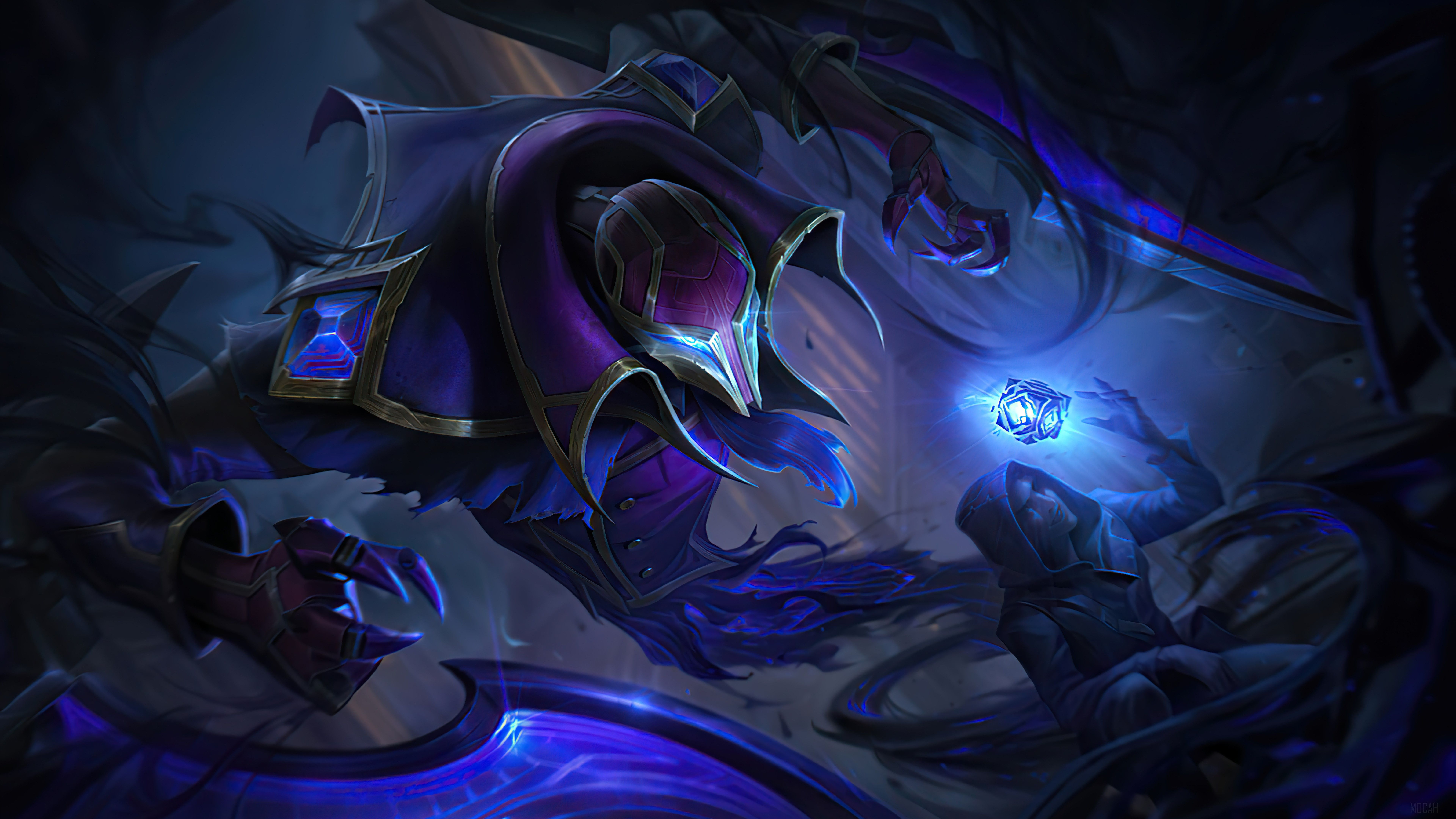 7680x4320 Hextech, Nocturne, Splash Art, League of Legends, LoL, Video Game 4k, HD Wallpaper