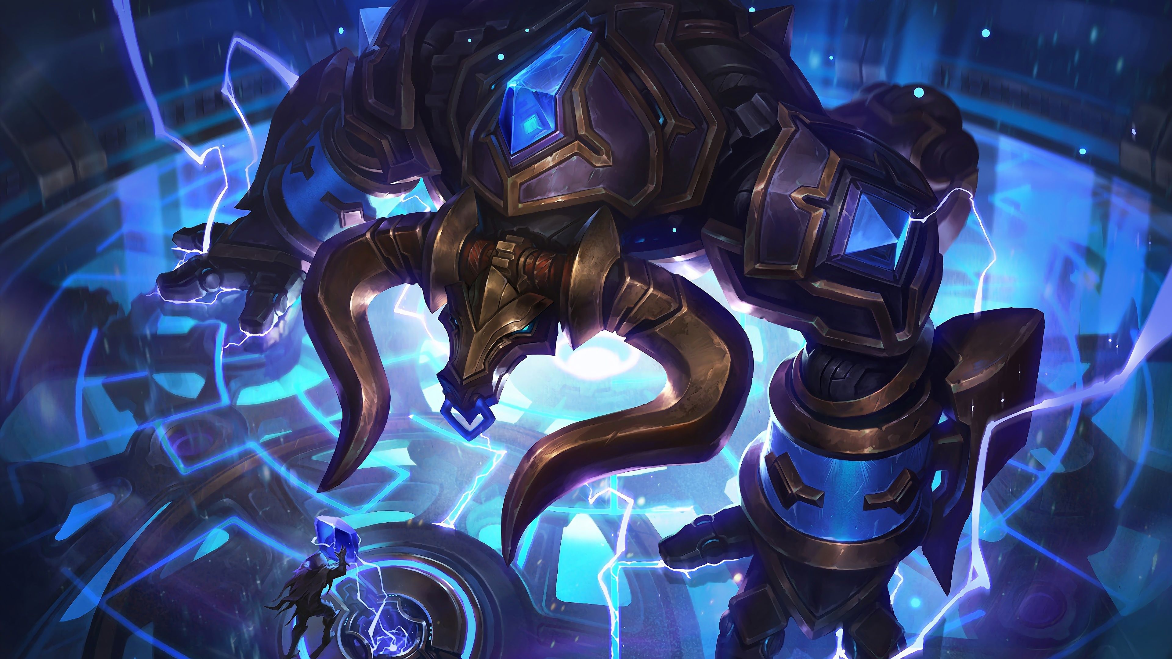 3840x2160 Alistar, LoL, Hextech, Splash Art, 4K, HD Wallpaper