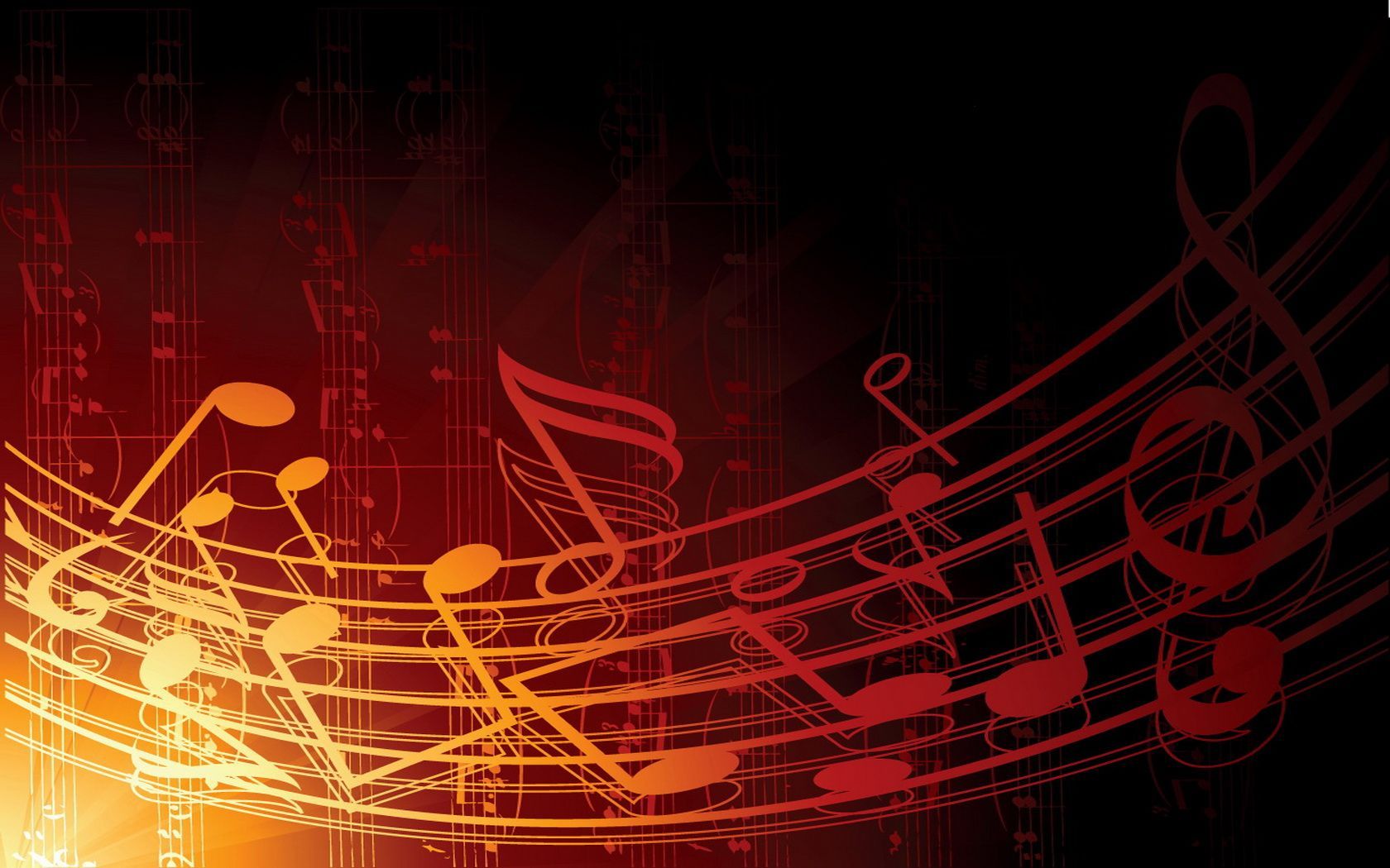 1680x1050 Download Music Musical Notes Wallpaper
