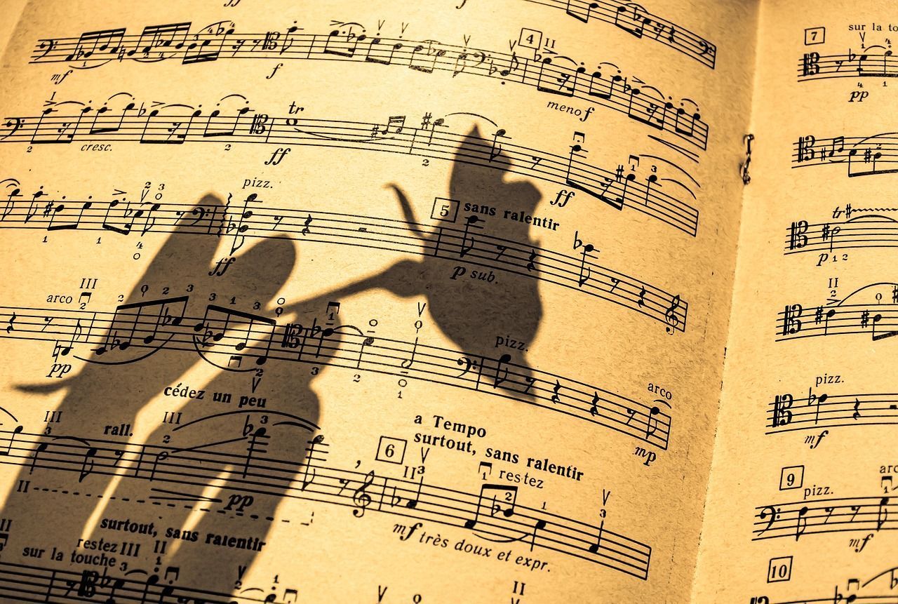 1280x861 Free Music Score & Music Photo