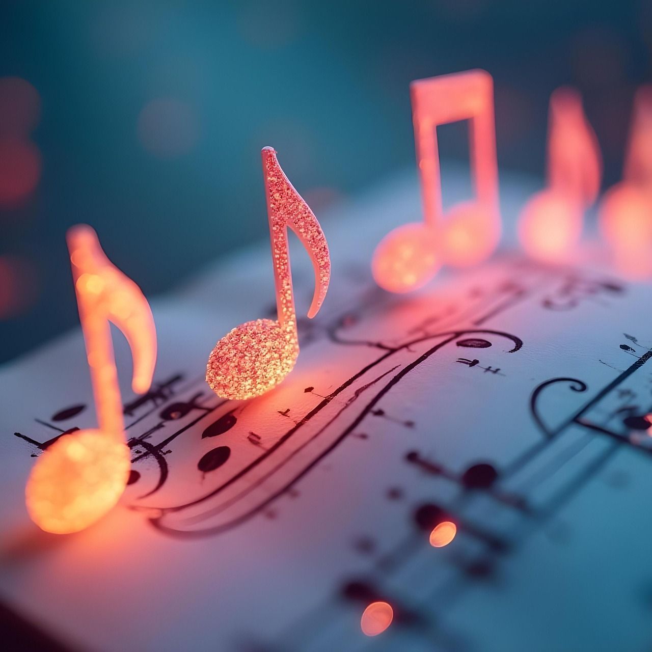1280x1280 Download Scores Music Melody. Royalty Free Stock Illustration Image