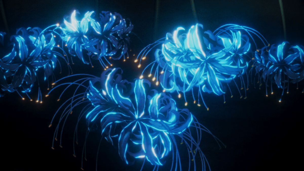 1200x675 Blue Spider Lily. Kimetsu no Yaiba