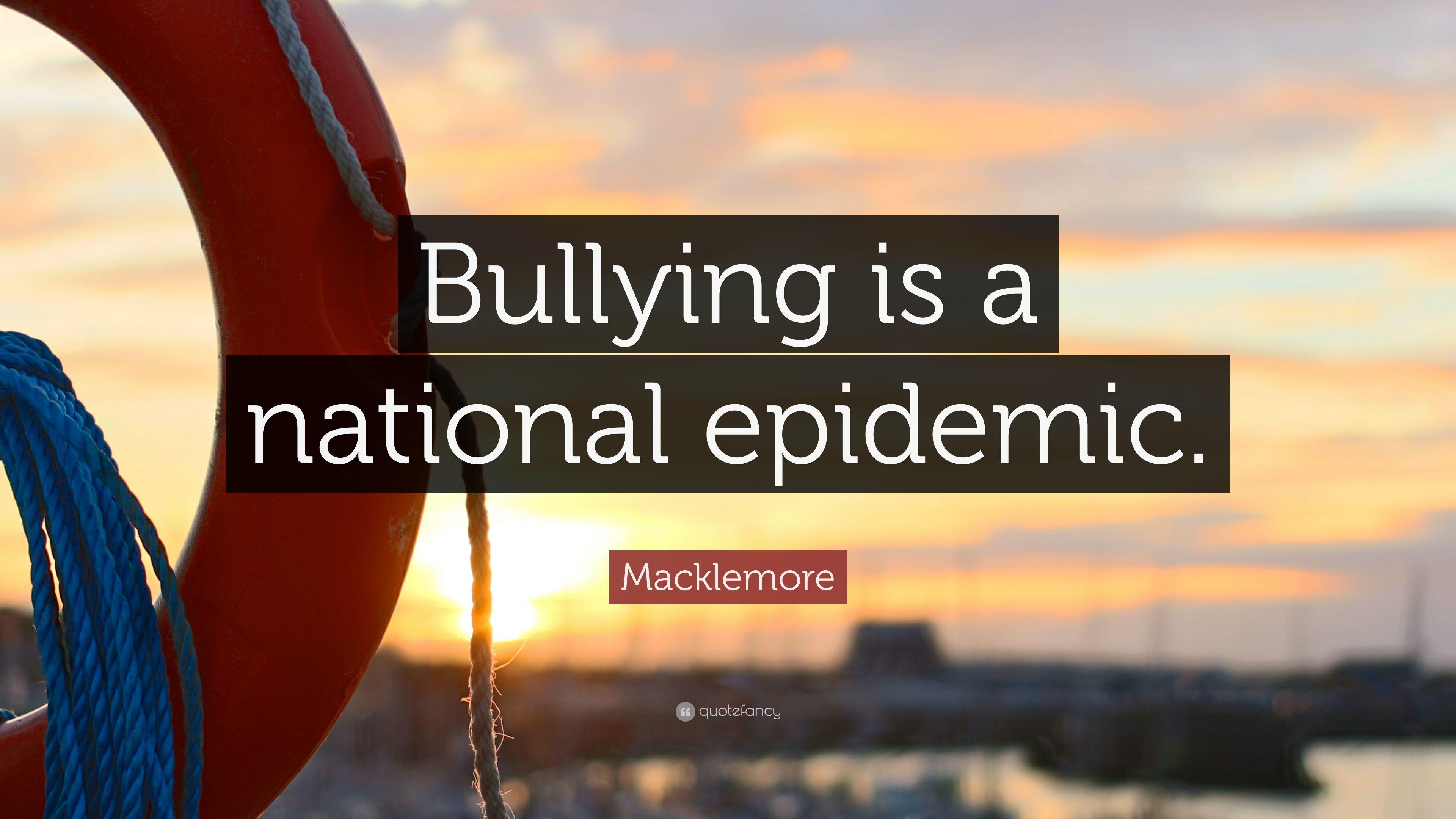 3840x2160 Macklemore Quote: “Bullying is a national epidemic.” 7 wallpaper