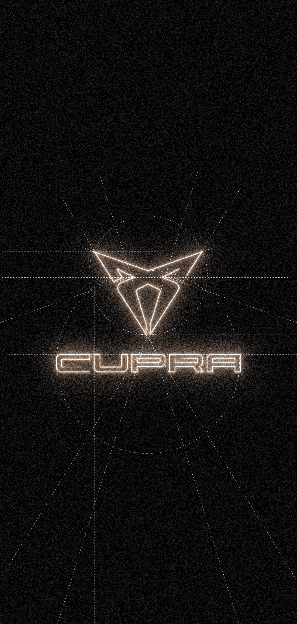 1028x2160 Cupra Logo Wallpaper