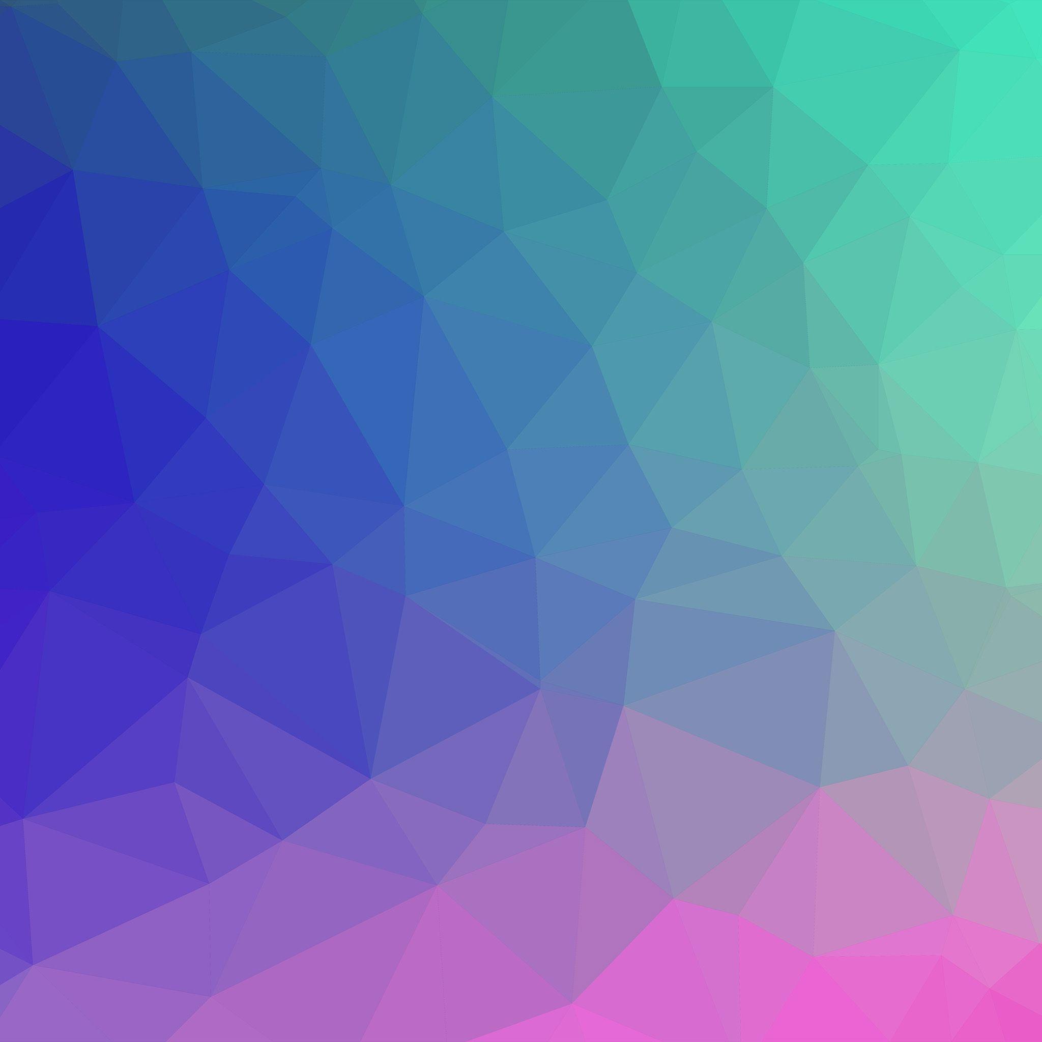 2048x2048 Samsung Galaxy Polyart Pastel Pattern Wallpaper