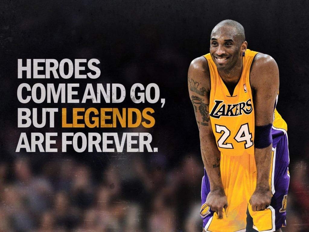 1024x768 Fabulous Poster Kobe Bryant Legend Are Forever Lakers Basketball