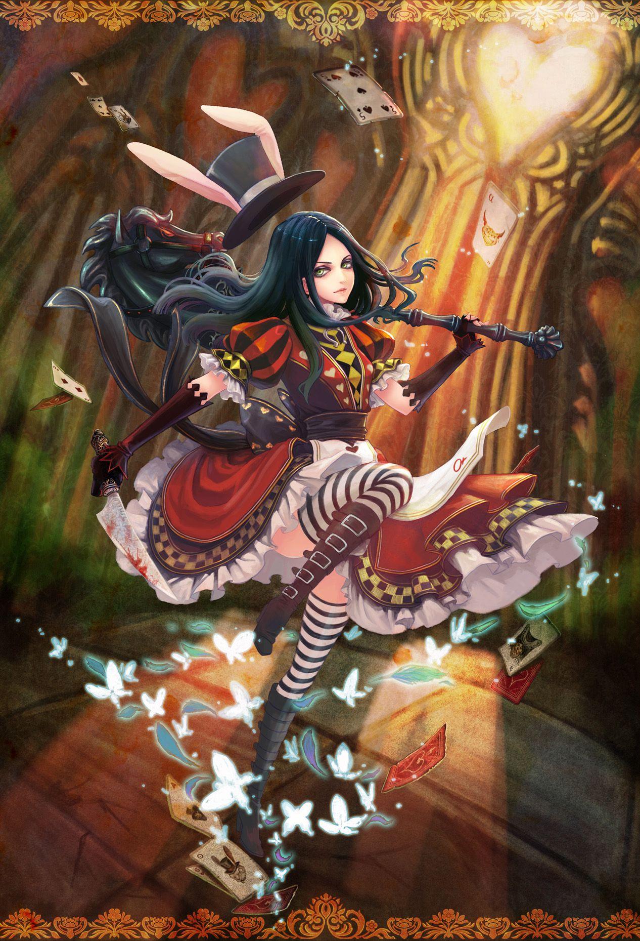 1266x1859 Dark Alice in Wonderland hình nền
