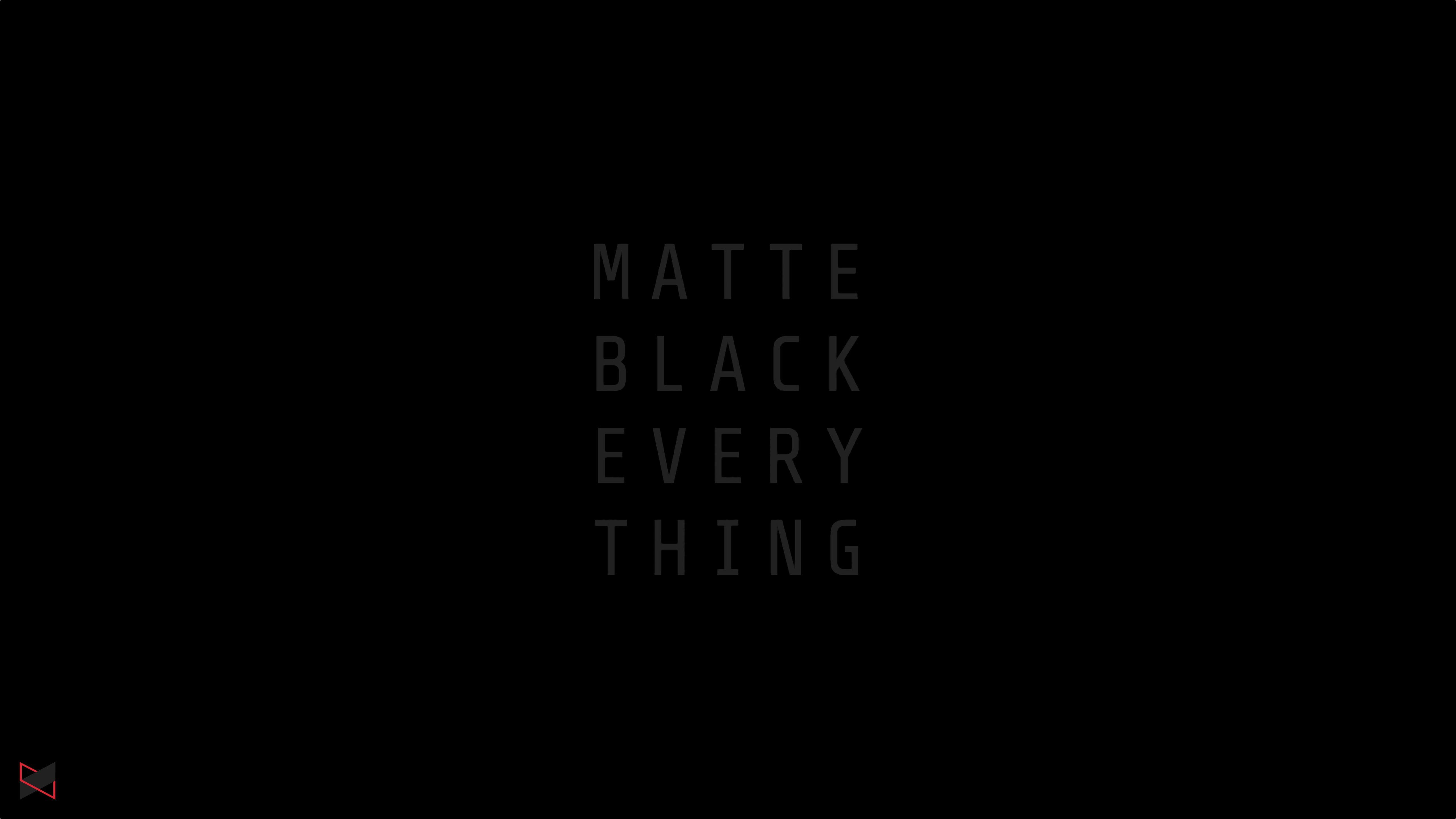 5120x2880 Matte Black Everything MKBHD, HD Typography, 4k Wallpaper, Image, Background, Photo and Picture