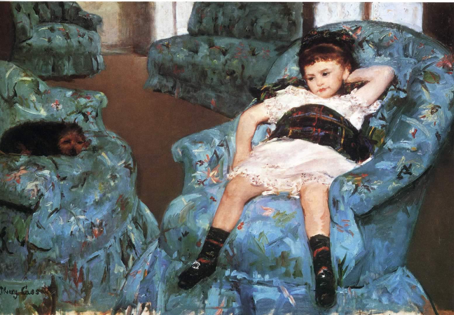 1554x1080 Portrait Of A Little Girl Cassatt Wallpaper Image