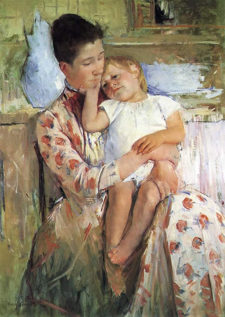 767x1080 Emmie And Her Child Cassatt Wallpaper Image