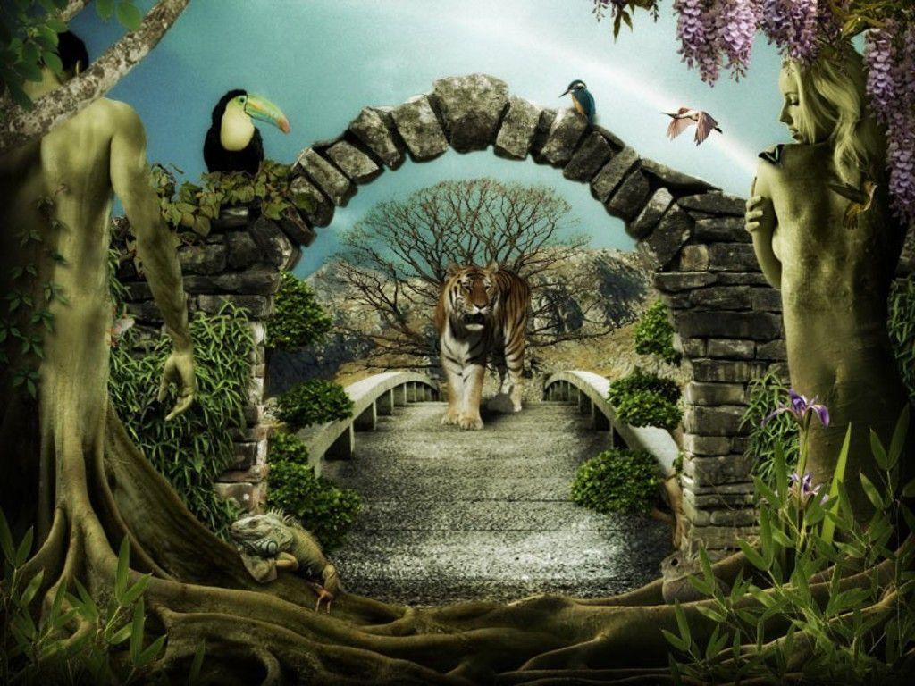1024x768 Adam and Eve Background. All Hallows Eve
