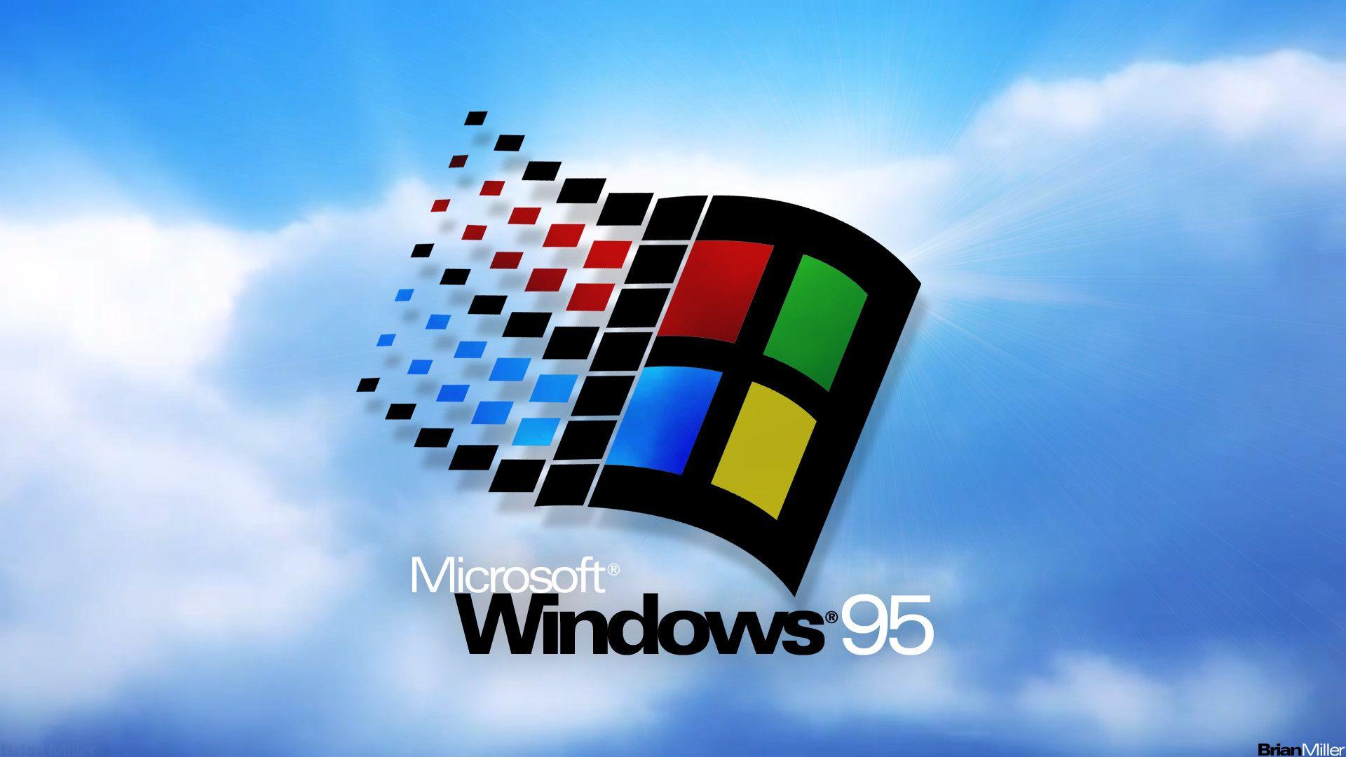 1920x1080 Hình nền Windows 95 gốc