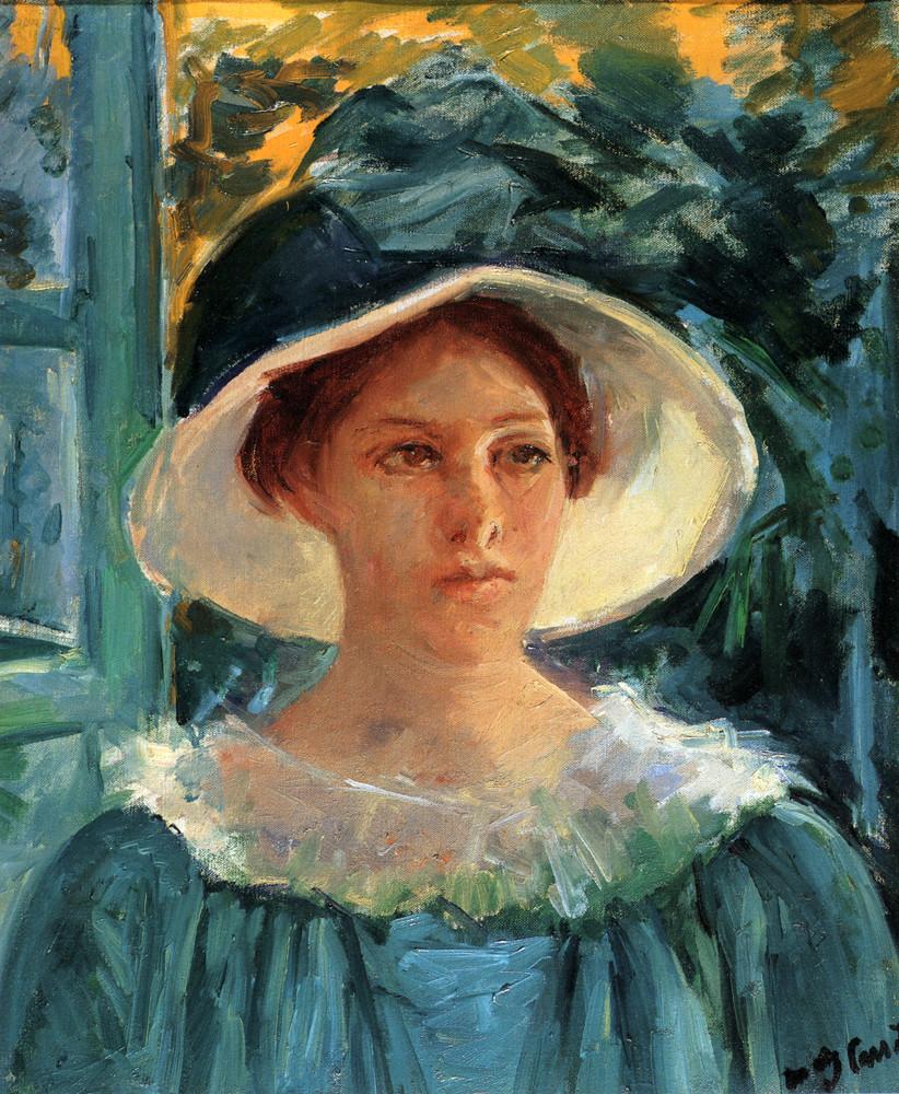 822x1000 Mary Cassatt Woman In Green Outdoors In The Sun 1914
