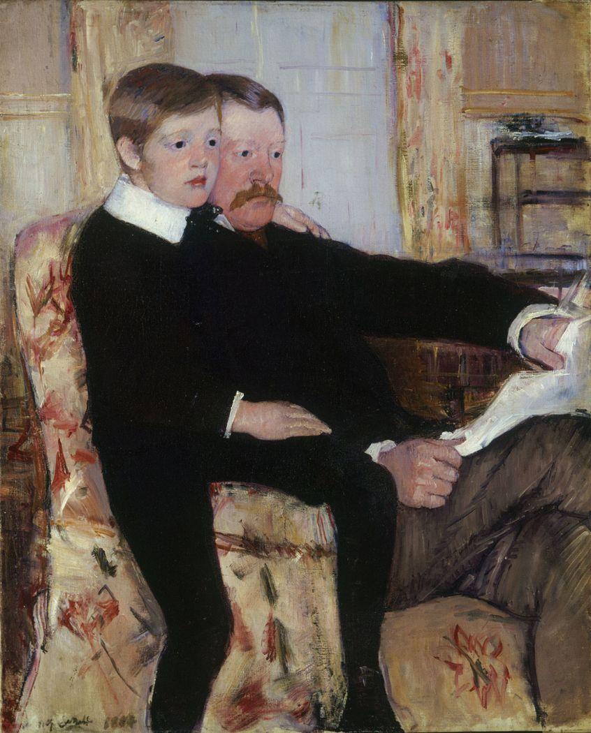 846x1050 Portrait of Alexander J. Cassatt and His Son, Robert Kelso Cassatt