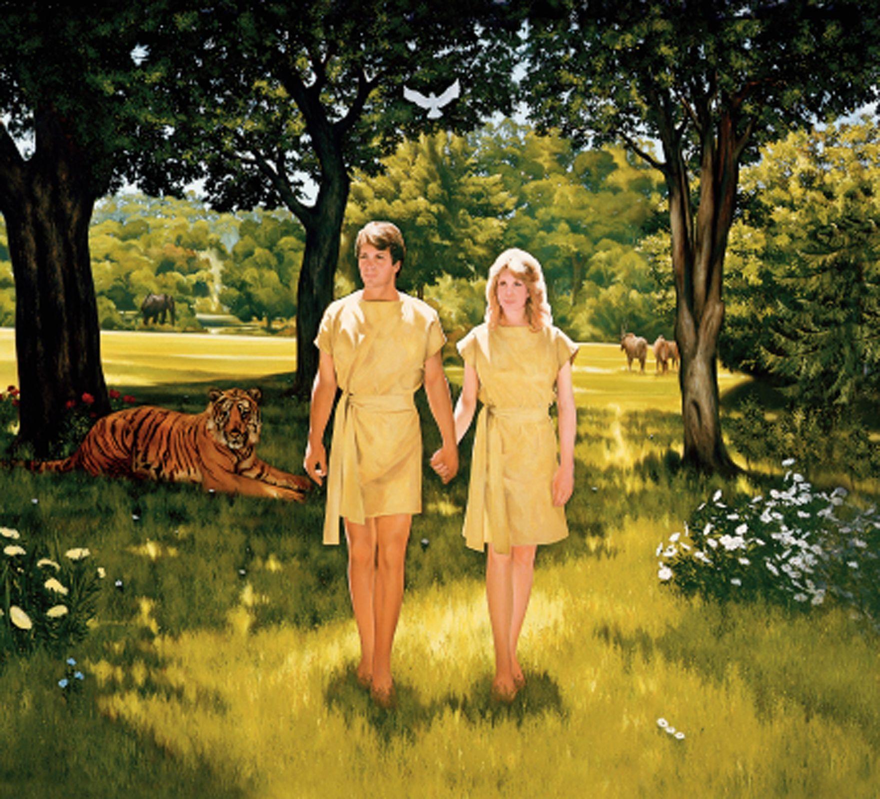 1761x1600 Adam And Eve With Clothes Wallpaper & Background