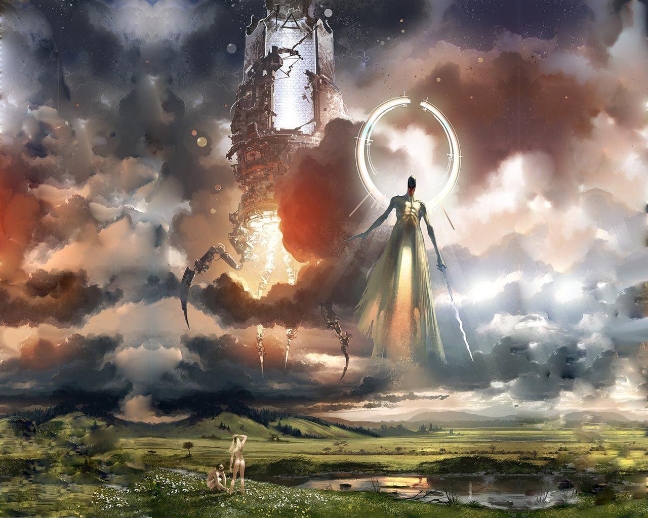 1280x1024 Adam and Eve Background. All Hallows Eve