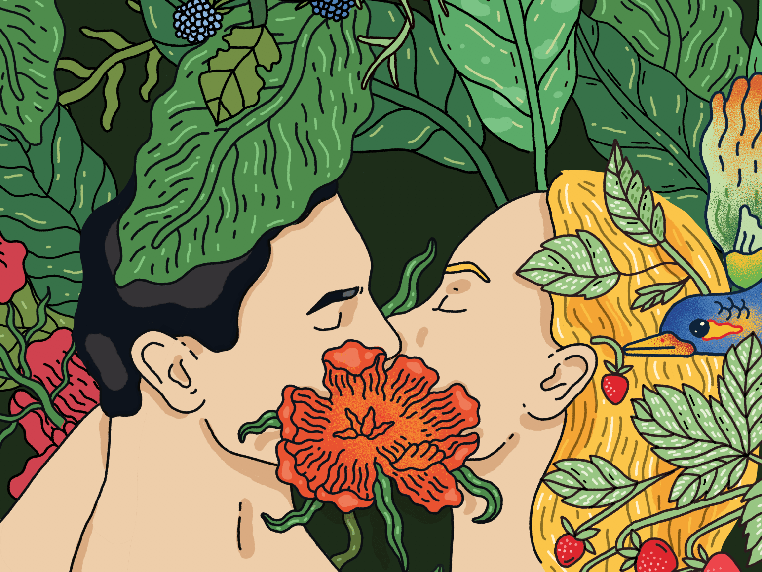 1544x1160 Adam and Eve by Indre on Dribbble