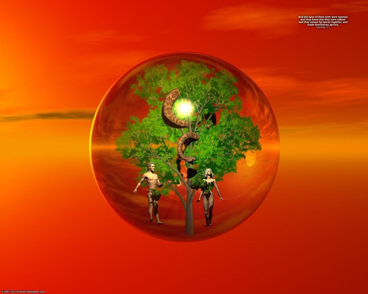 1280x1024 Adam and Eve sin. Christian wallpaper, Bible