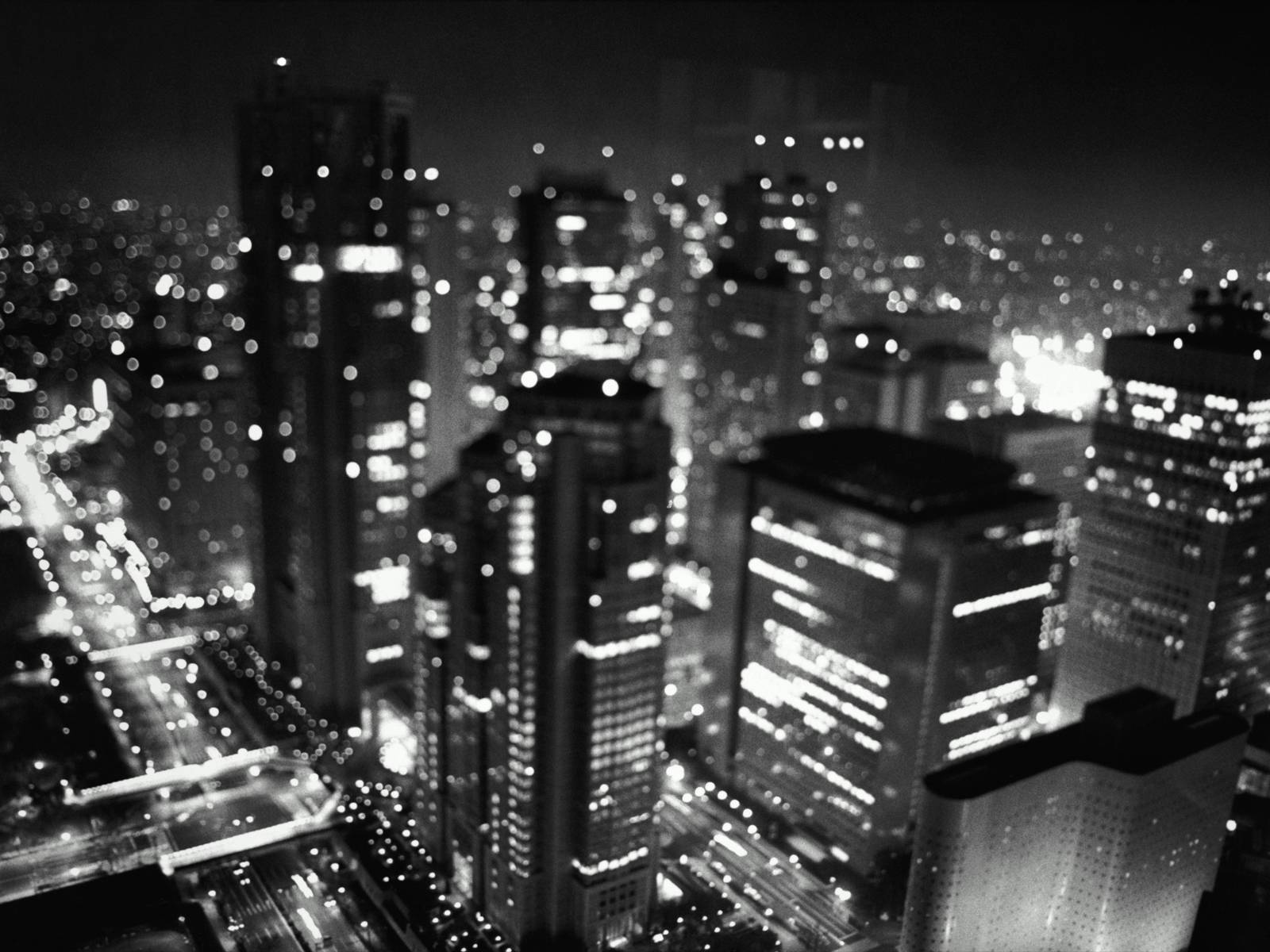 Hình nền thành phố đen trắng 1600x1200 cho Iphone