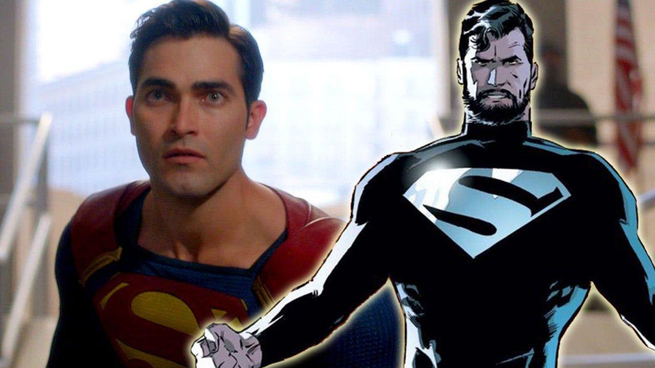 1280x720 Arrowverse: Why Is Superman Wearing the Black Suit in
