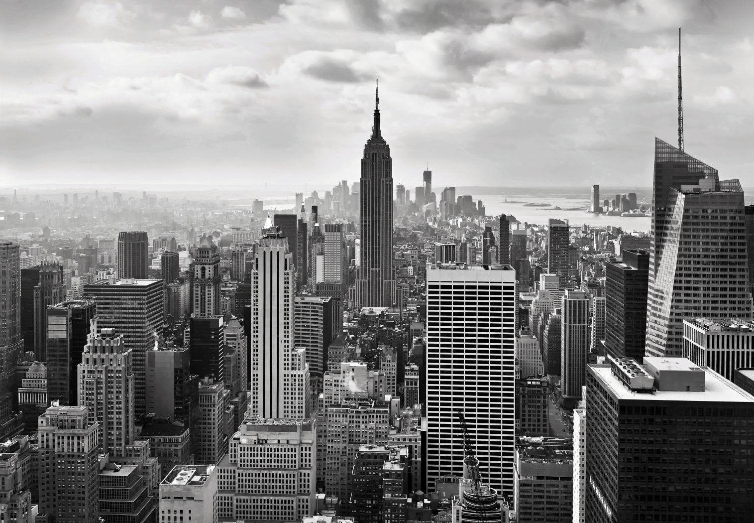 1515x1050 Thành phố New York Hình nền đen trắng Độ phân giải HD • dodskypict