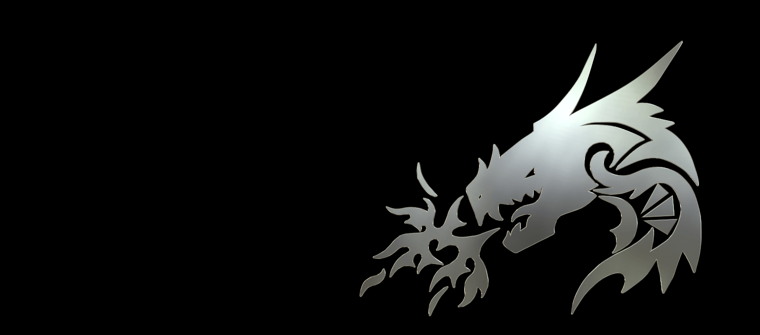 1542x680 Tribal Dragon Wallpaper