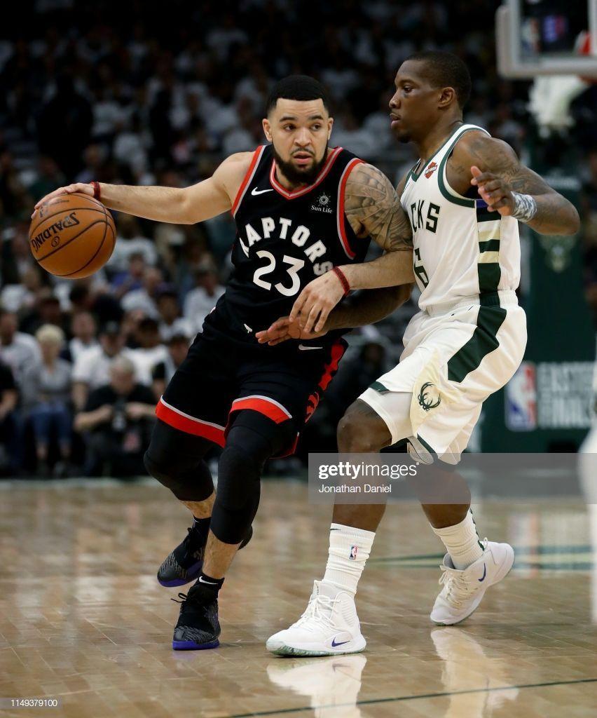 852x1024 Fred Vanvleet Of The Toronto Raptors Dribbles The Ball While Being