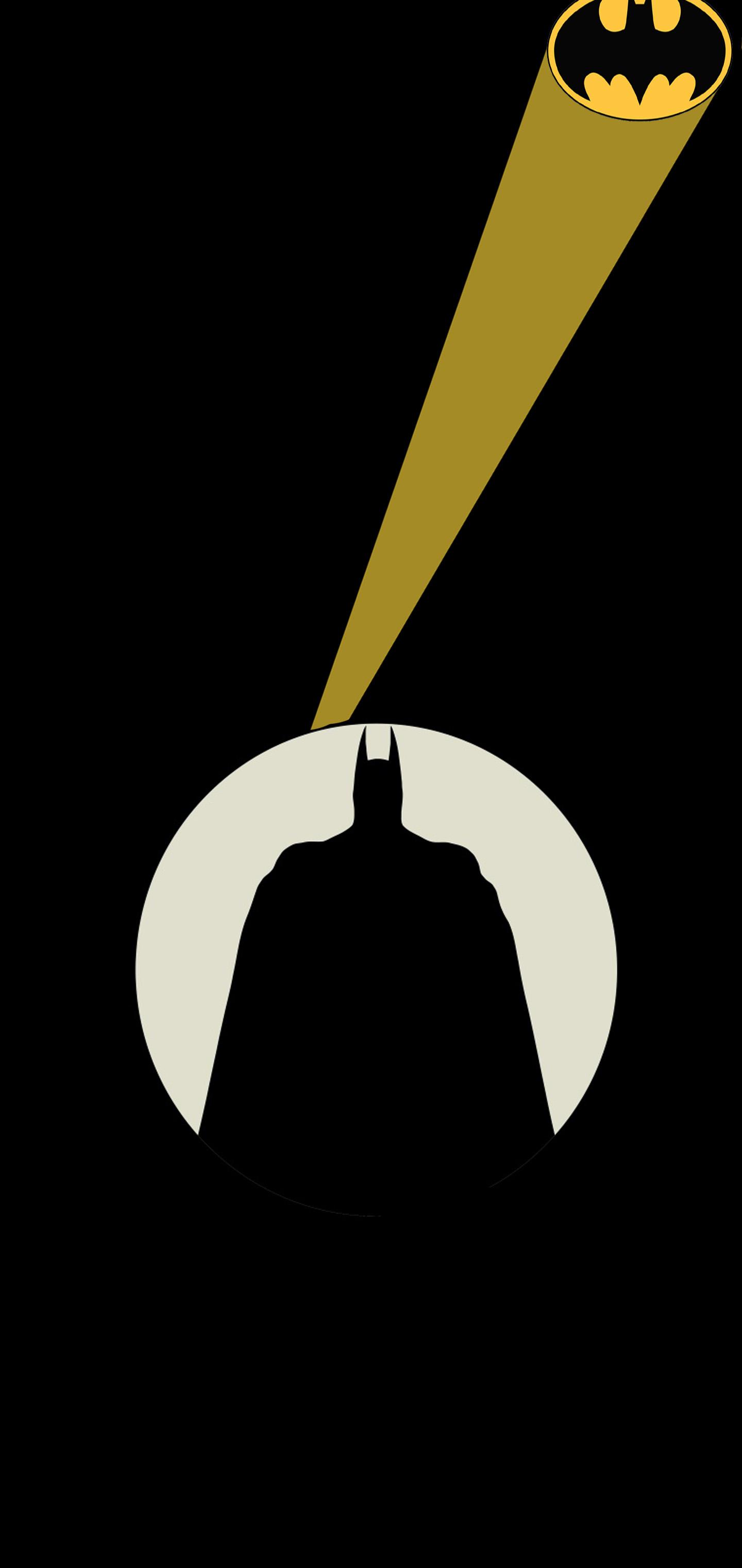 1440x3040 Batman Silhouette With Signal By Zryan Ranya Galaxy S10 Hole Punch