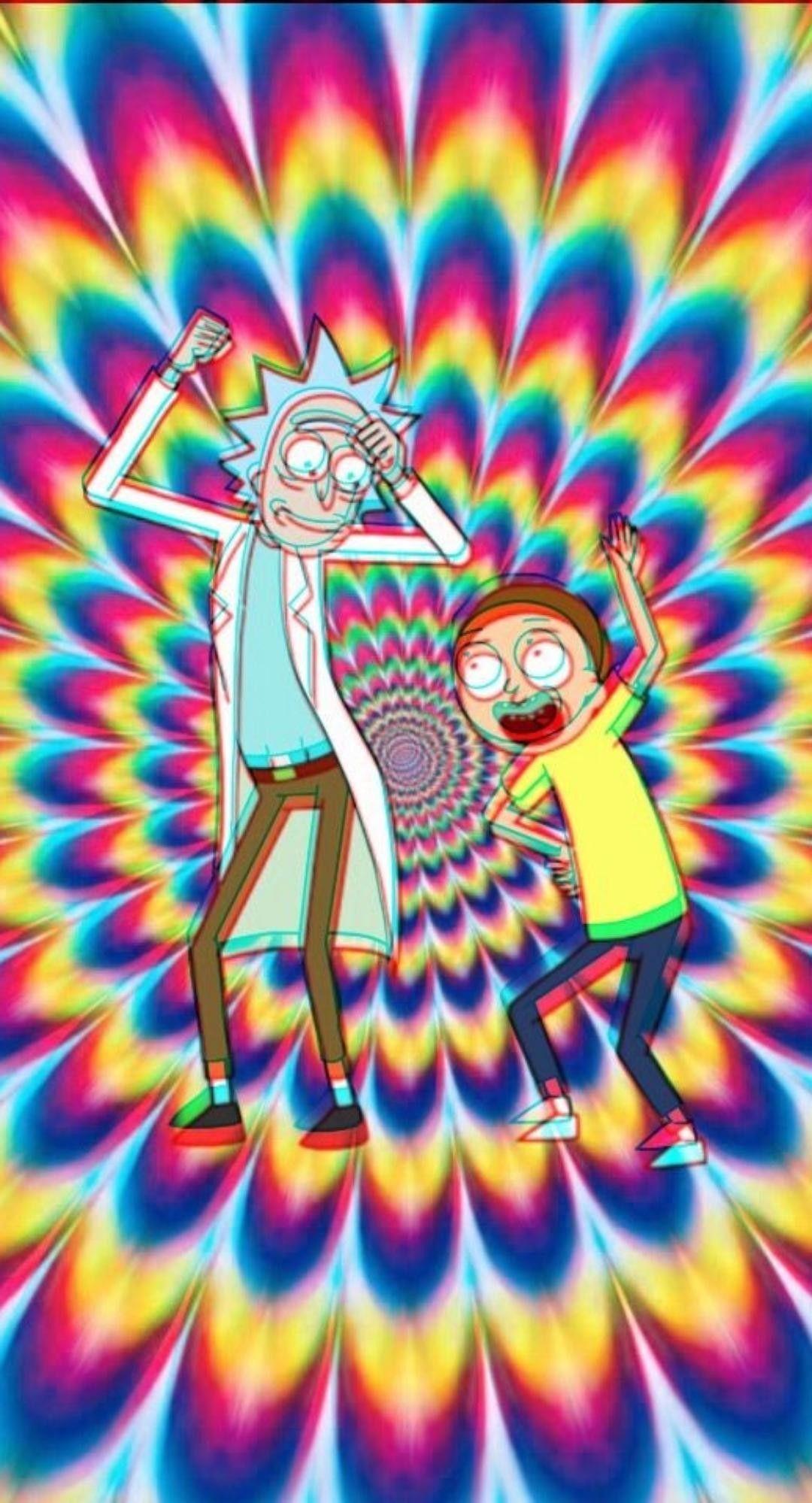 Trippy Kit rick and morty galaxy pink floyd HD phone wallpaper  Peakpx