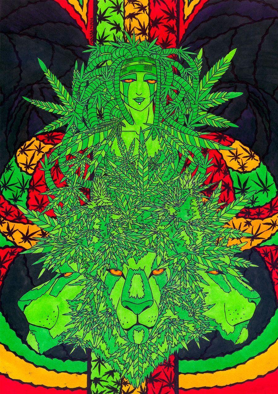 900x1274 Trippy Weed Art - Tải xuống Hình nền & Nền HD